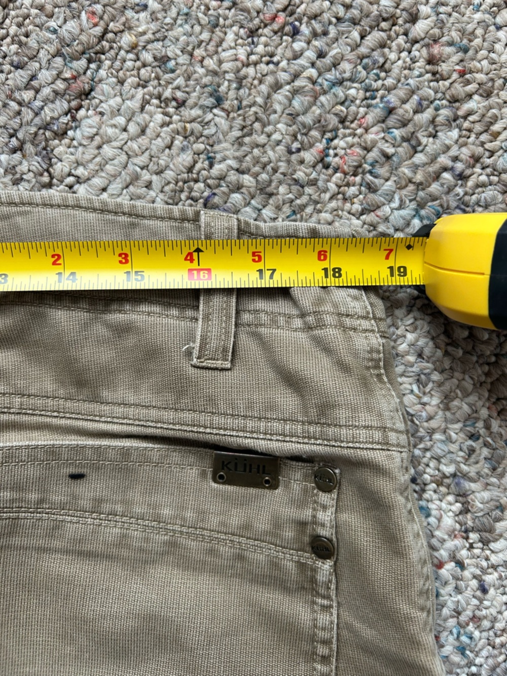 Kühl Gunslinger Style Men’s Hiking Pants Khaki Color 38x34 - Picture 7 of 8